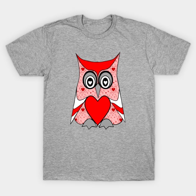 LOVE Owl T-Shirt by SartorisArt1